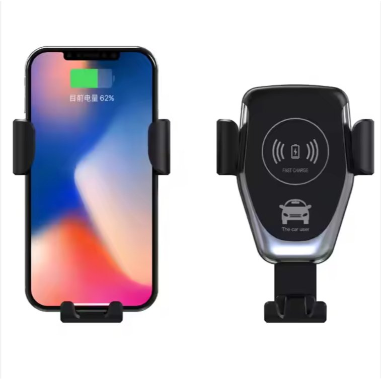 Auto Clamping Wireless Car Chargerشاحن سيارة لاسلكي ذكي بإغلاق وتثبيت تلقائي