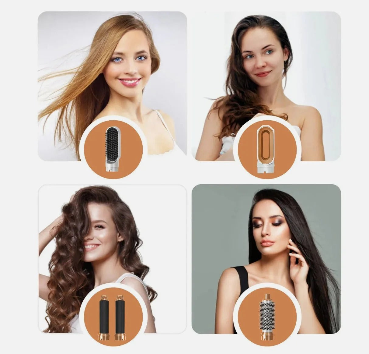 5-in-1 Hair Drying & Styling System for Curling, Smoothing, and Volumizing